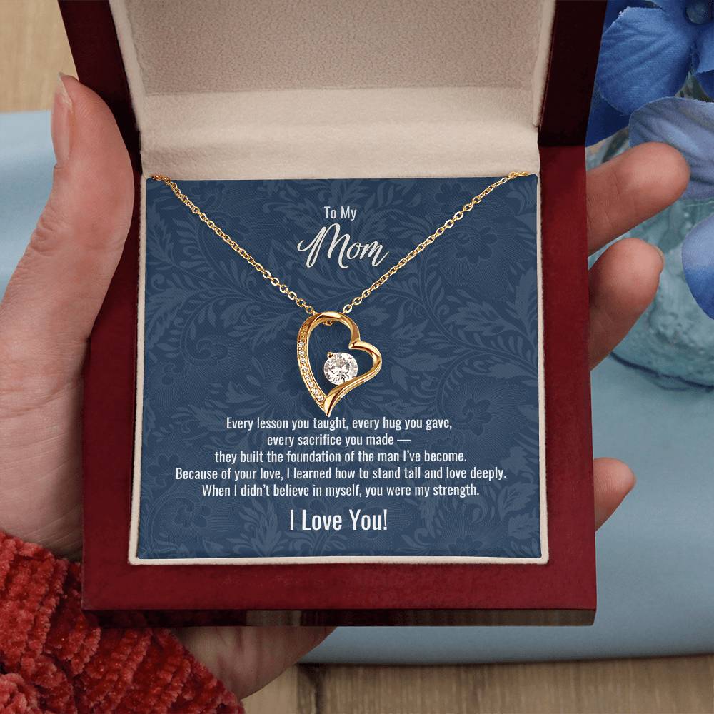 To My Mom From Son | "Because of You" | Everlasting Grace Necklace