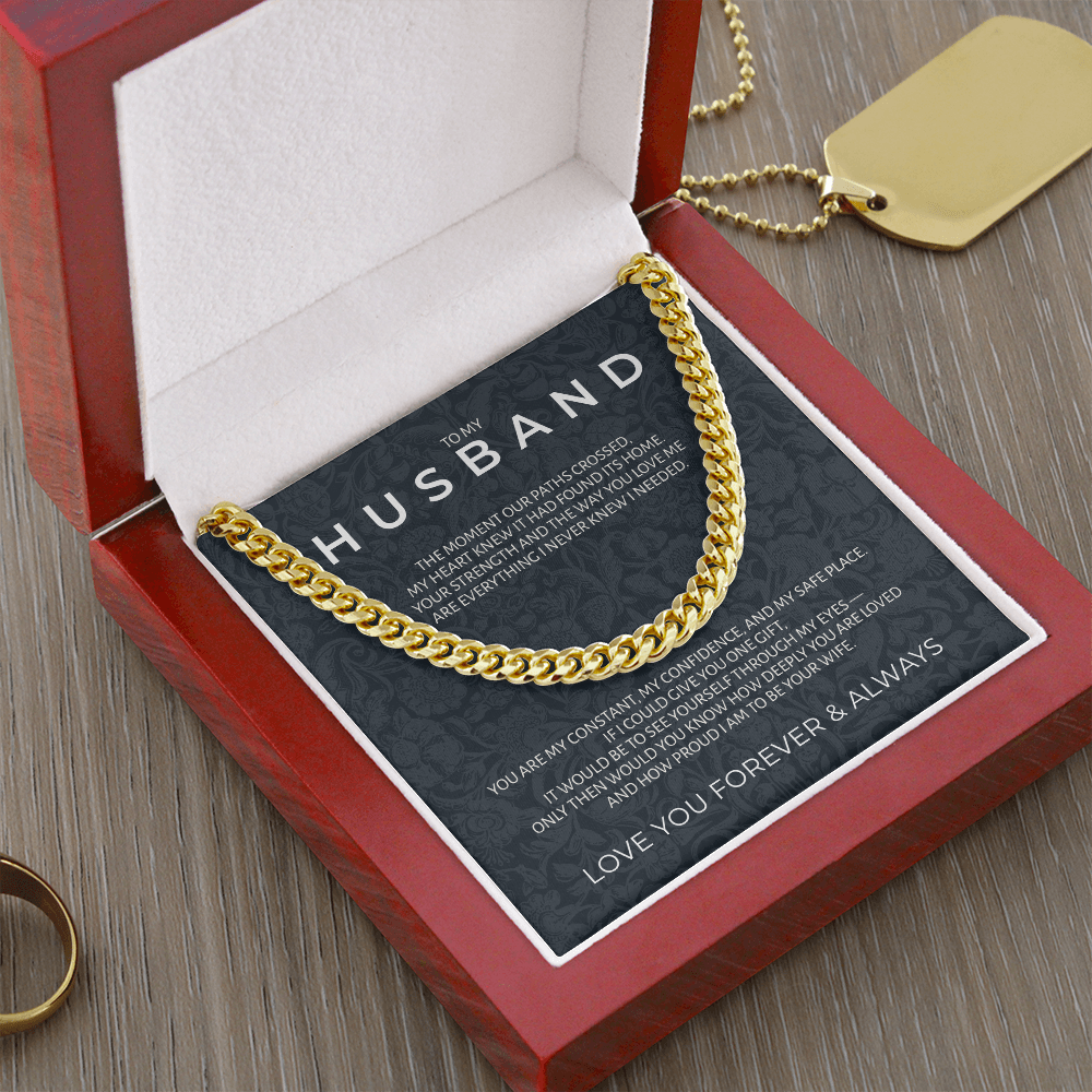 To My Husband | "Strength & Honor" | Legacy Link Chain
