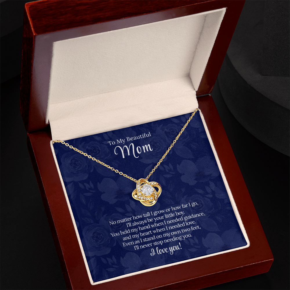 To My Beautiful Mom | "Forever Your Little Boy" | Eternal Bond Necklace