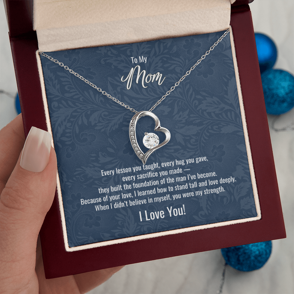 To My Mom From Son | "Because of You" | Everlasting Grace Necklace