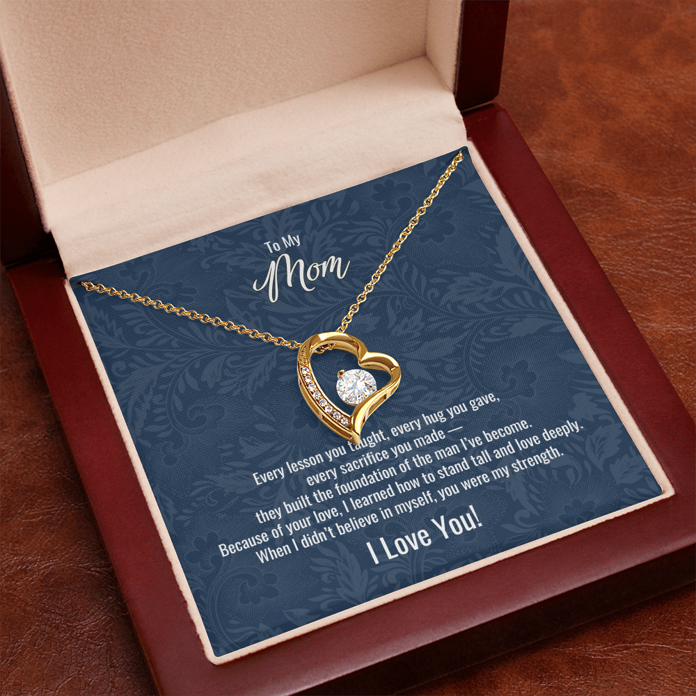 To My Mom From Son | "Because of You" | Everlasting Grace Necklace