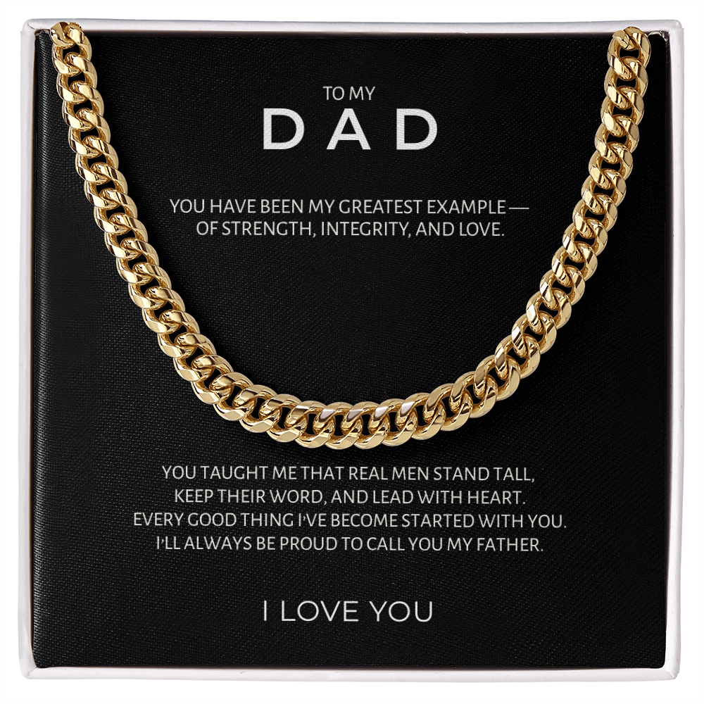 To My Dad From Son | "My Greatest Example" | Legacy Link Chain