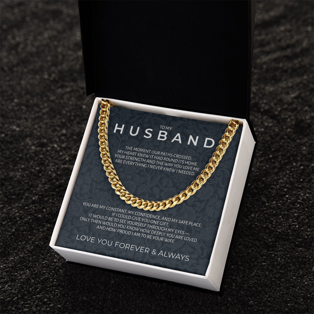 To My Husband | "Strength & Honor" | Legacy Link Chain