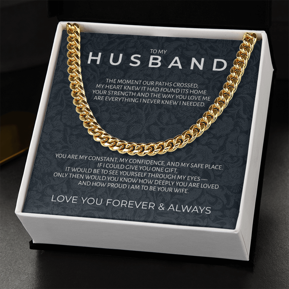 To My Husband | "Strength & Honor" | Legacy Link Chain
