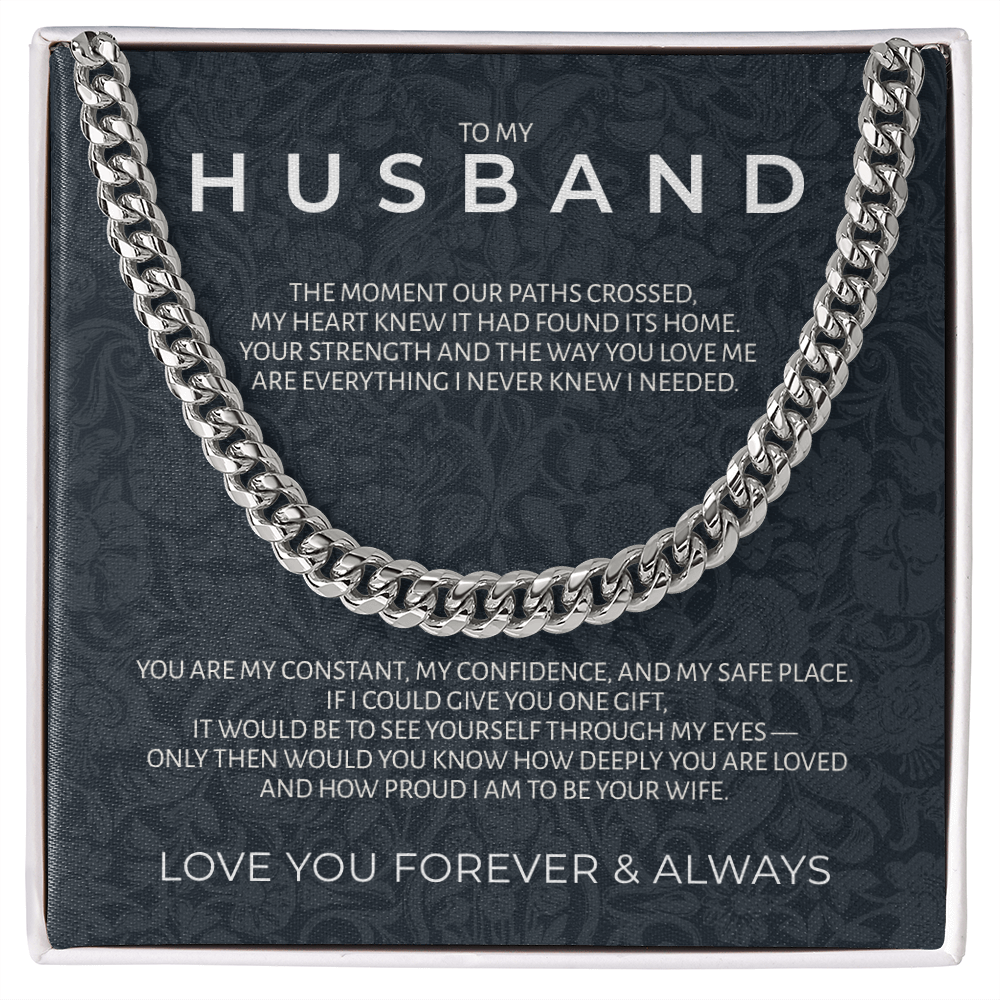 To My Husband | "Strength & Honor" | Legacy Link Chain