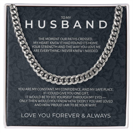 To My Husband | "Strength & Honor" | Legacy Link Chain