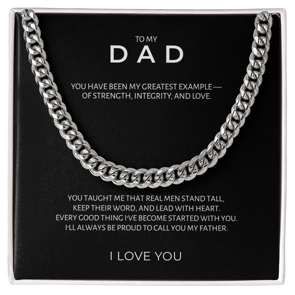 To My Dad From Son | "My Greatest Example" | Legacy Link Chain