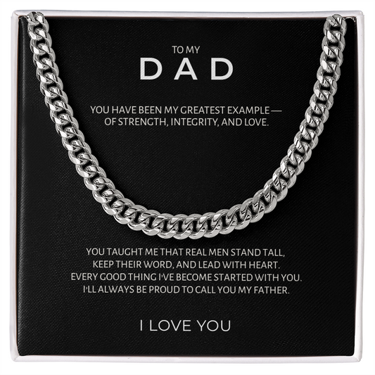 To My Dad From Son | "My Greatest Example" | Legacy Link Chain
