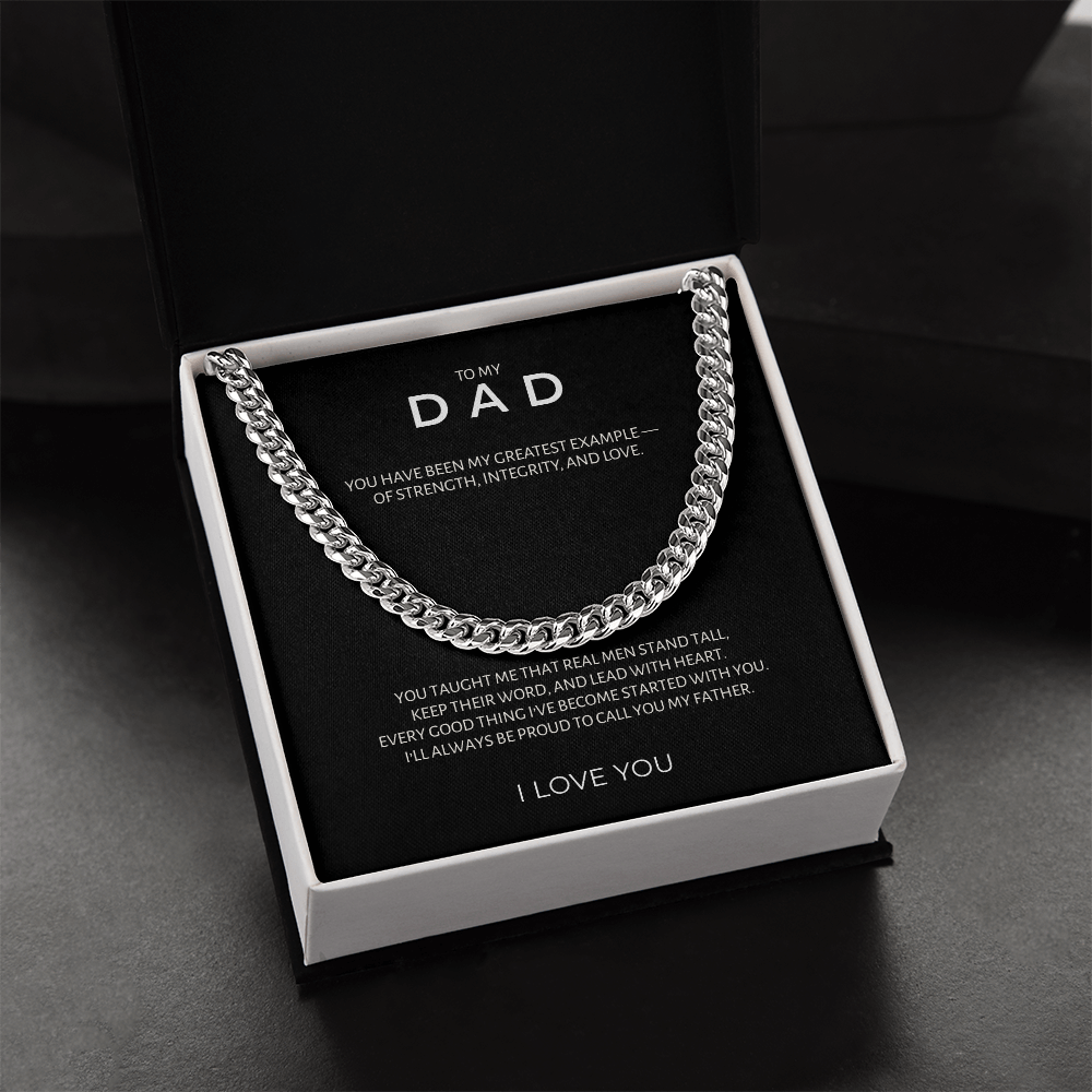 To My Dad From Son | "My Greatest Example" | Legacy Link Chain