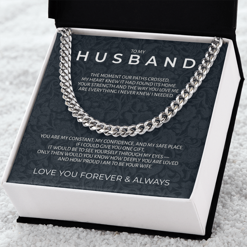 To My Husband | "Strength & Honor" | Legacy Link Chain