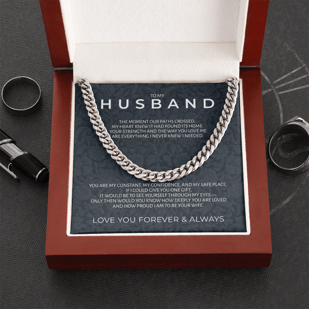 To My Husband | "Strength & Honor" | Legacy Link Chain