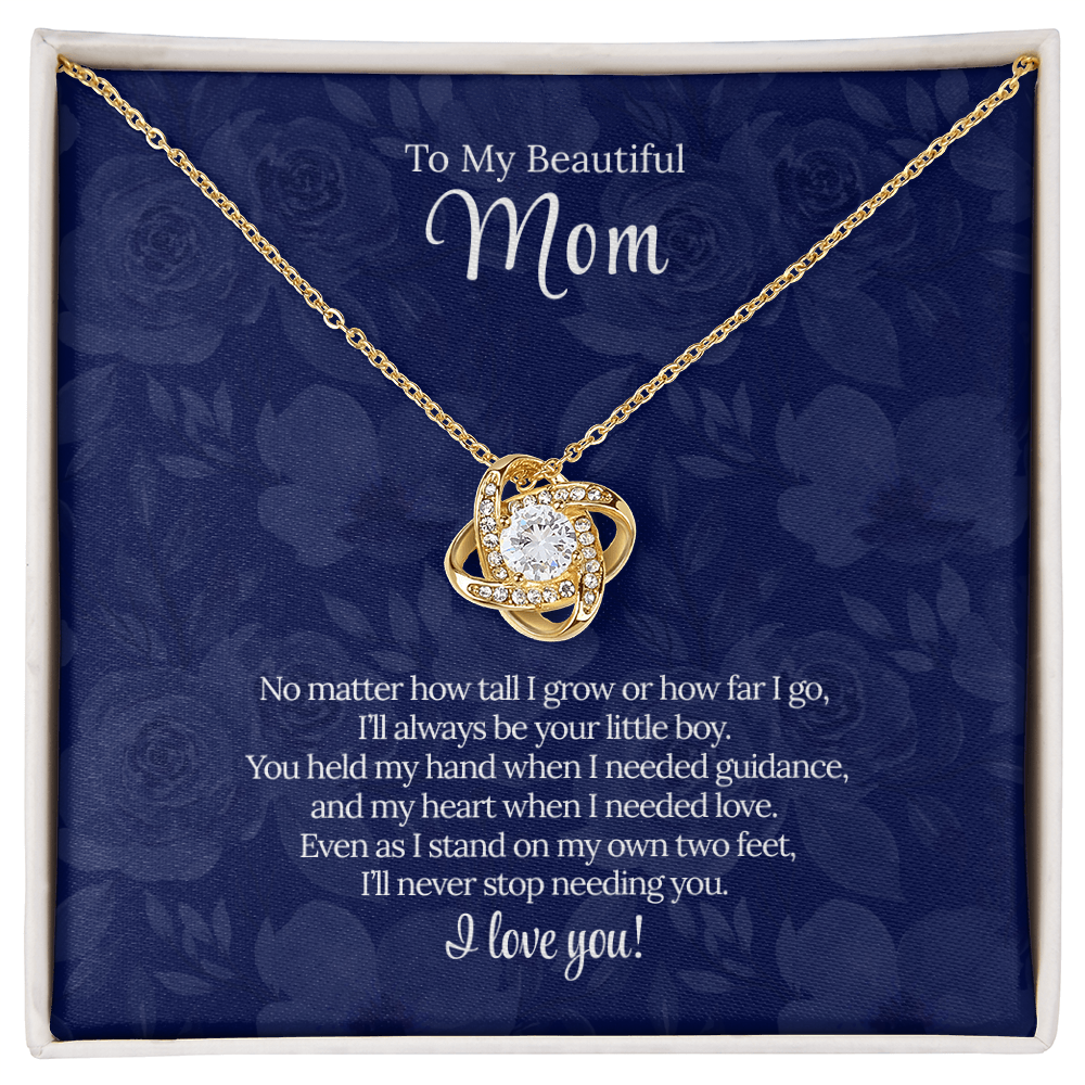 To My Beautiful Mom | "Forever Your Little Boy" | Eternal Bond Necklace
