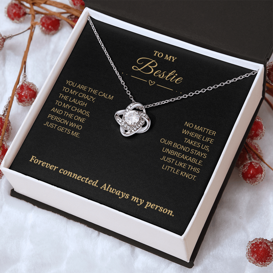 To My Bestie | “Forever Connected” | Forever Bond Necklace