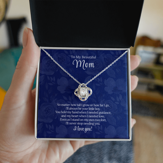 To My Beautiful Mom | "Forever Your Little Boy" | Eternal Bond Necklace