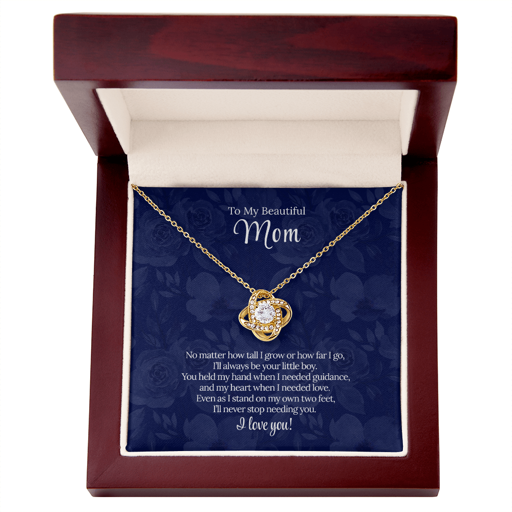 To My Beautiful Mom | "Forever Your Little Boy" | Eternal Bond Necklace