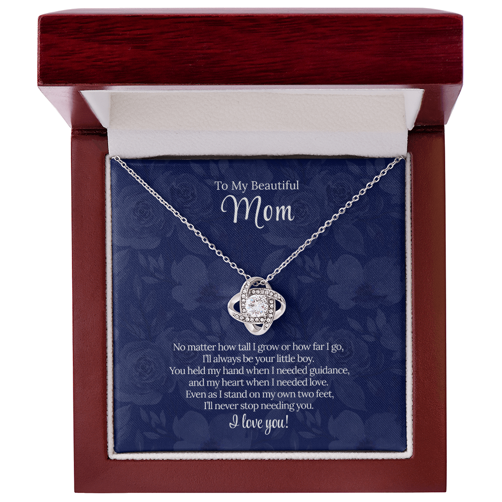 To My Beautiful Mom | "Forever Your Little Boy" | Eternal Bond Necklace
