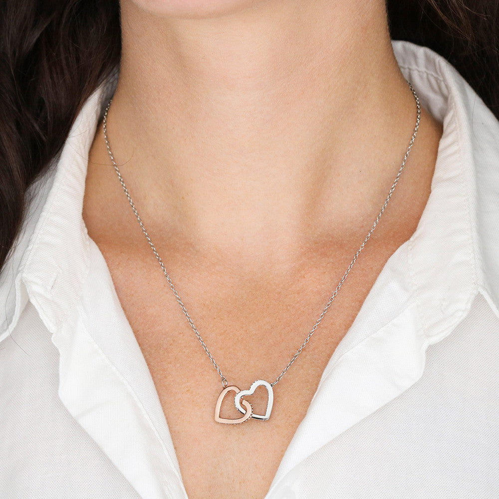 To My Mom From Daughter | "A Bond Like No Other" | Forever Linked Hearts Necklace