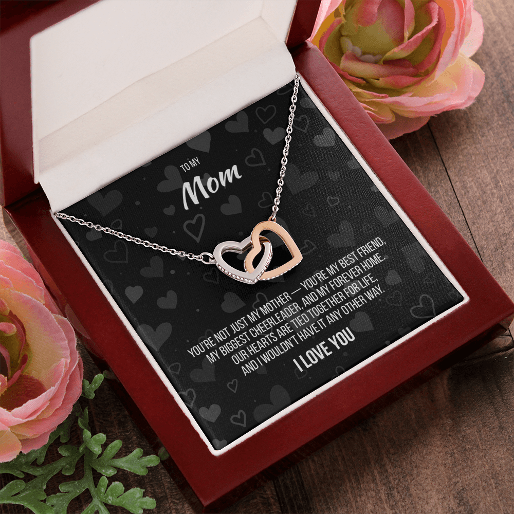 To My Mom From Daughter | "A Bond Like No Other" | Forever Linked Hearts Necklace