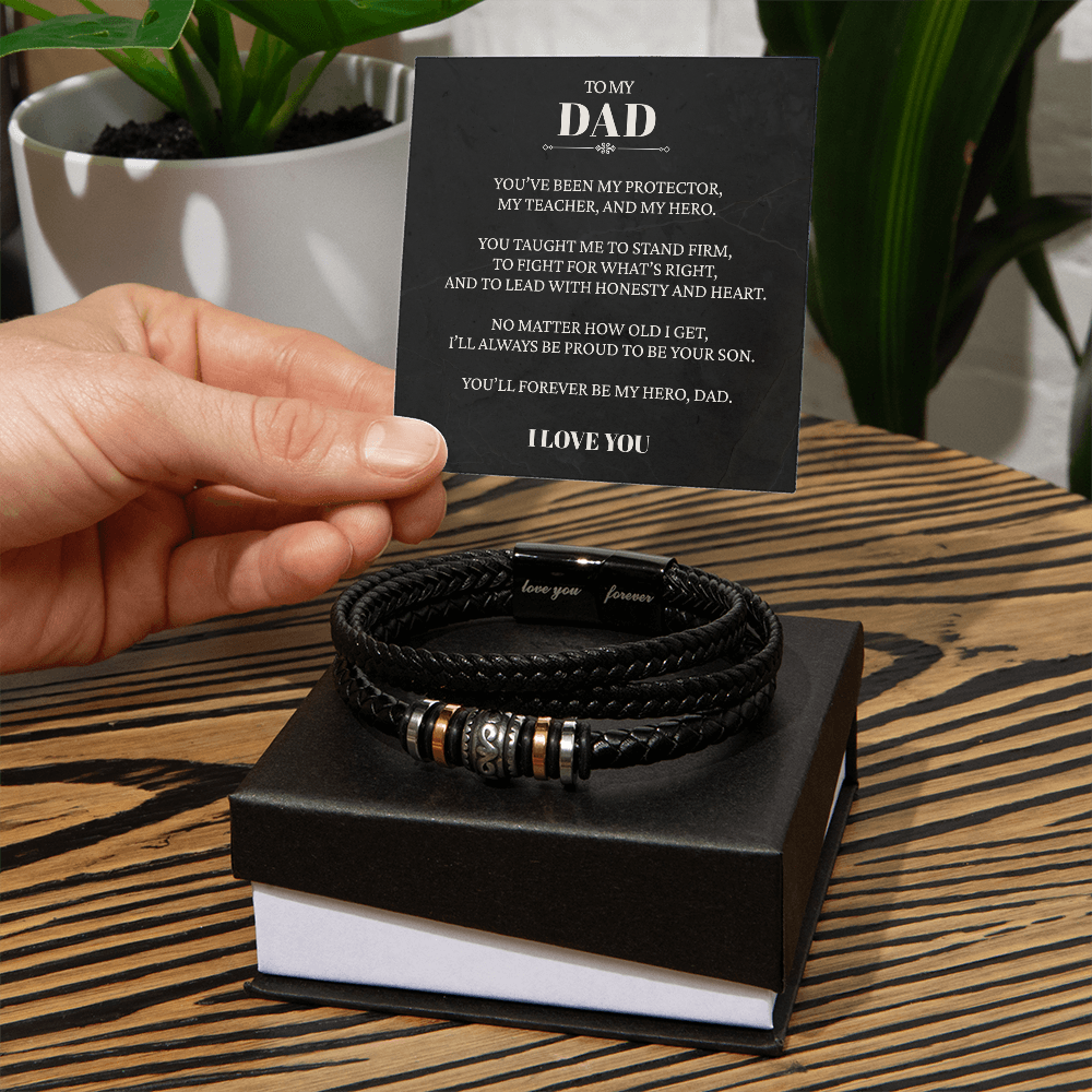 To My Dad From Son | "Forever My Hero" | Bound By Honor Bracelet
