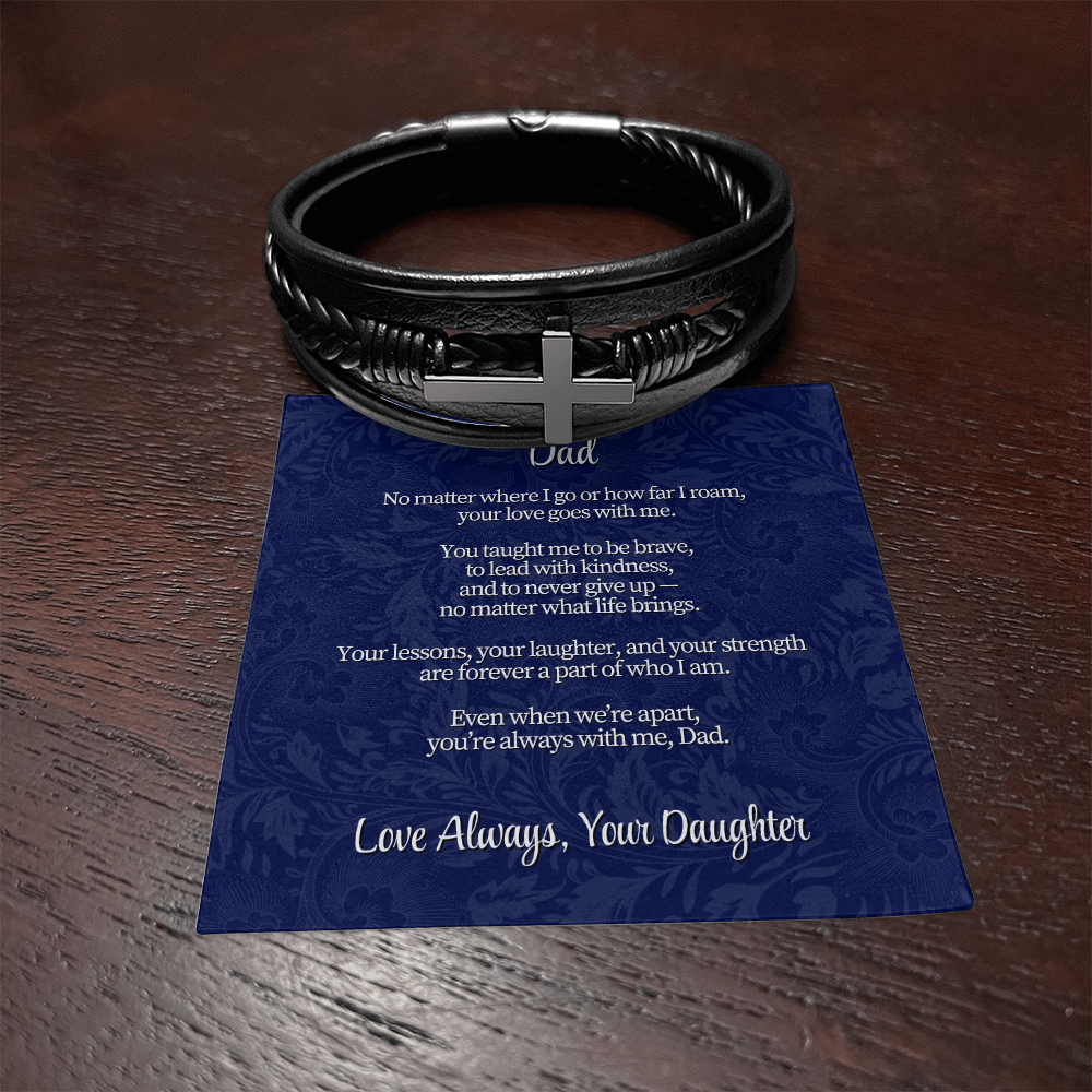 To My Dad From Daughter | "Always With Me" | EverStrong Cross Bracelet