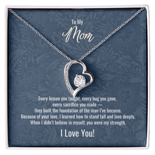 To My Mom From Son | "Because of You" | Everlasting Grace Necklace