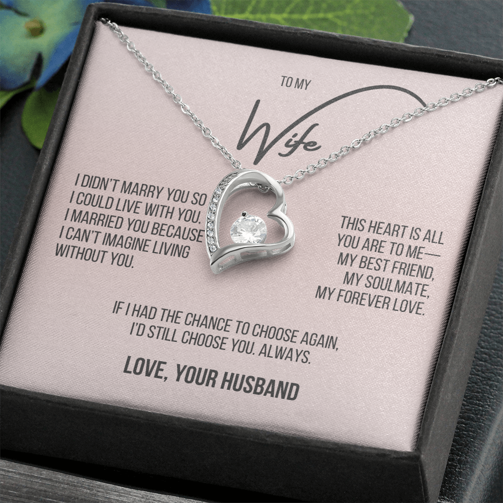 To My Beautiful Wife | "Heart of Mine" | Forever Love Necklace