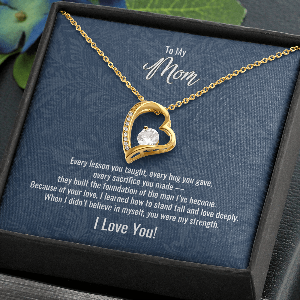 To My Mom From Son | "Because of You" | Everlasting Grace Necklace