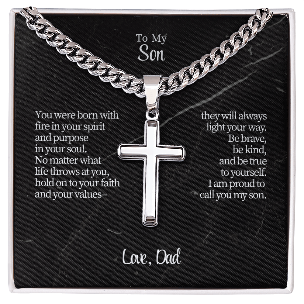 To My Son from Dad | “Courage & Conviction” | The Valor Cross Chain
