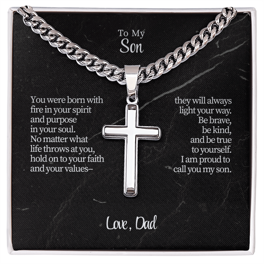 To My Son from Dad | “Courage & Conviction” | The Valor Cross Chain