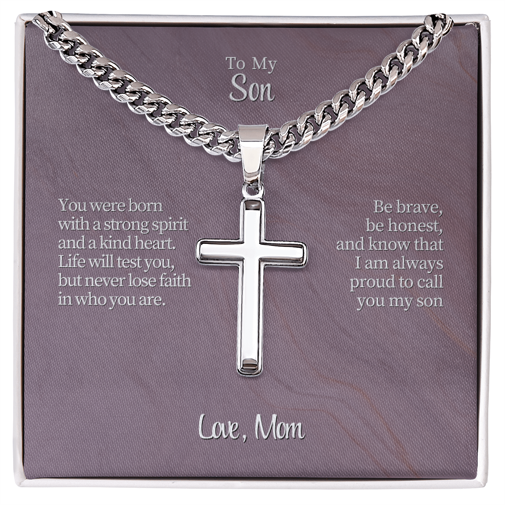To My Son From Mom | "Courage & Conviction" | The Valor Cross Chain