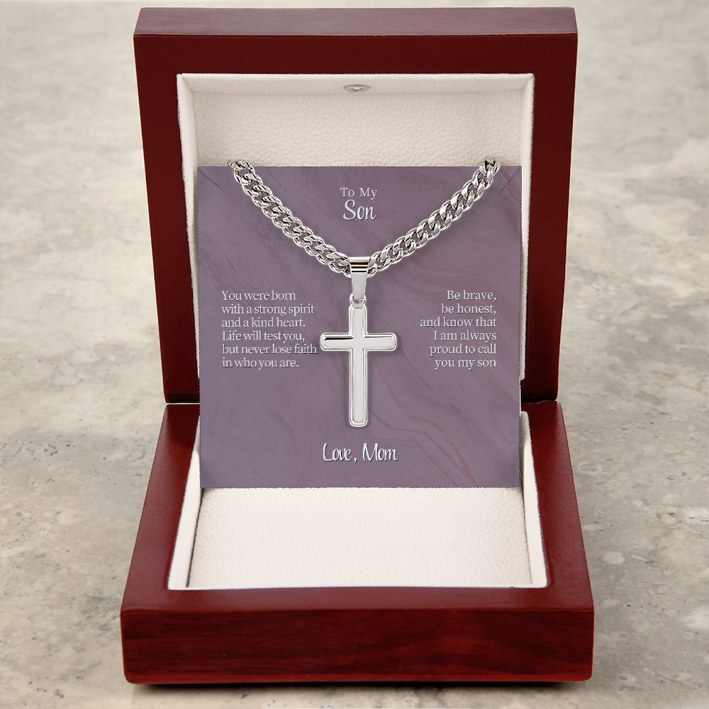 To My Son From Mom | "Courage & Conviction" | The Valor Cross Chain