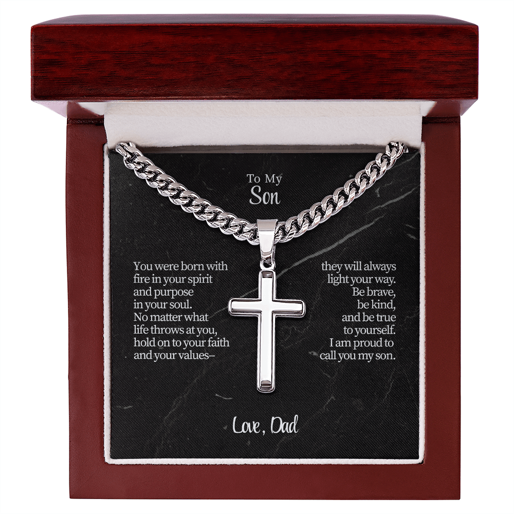 To My Son from Dad | “Courage & Conviction” | The Valor Cross Chain