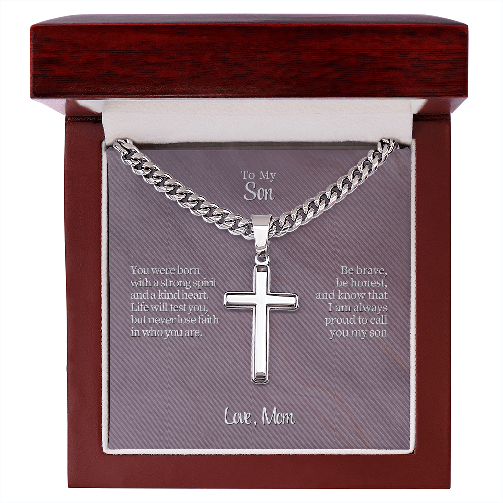 To My Son From Mom | "Courage & Conviction" | The Valor Cross Chain