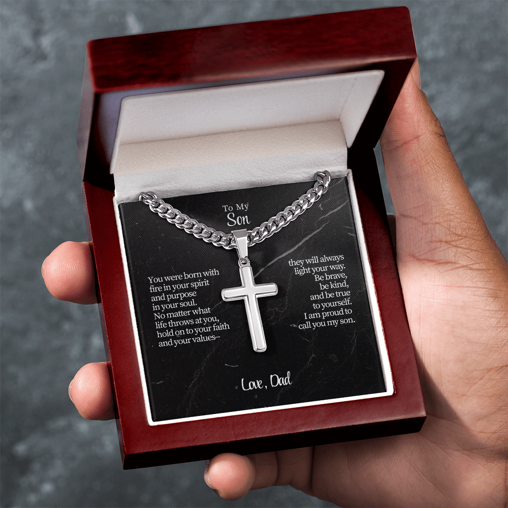 To My Son from Dad | “Courage & Conviction” | The Valor Cross Chain