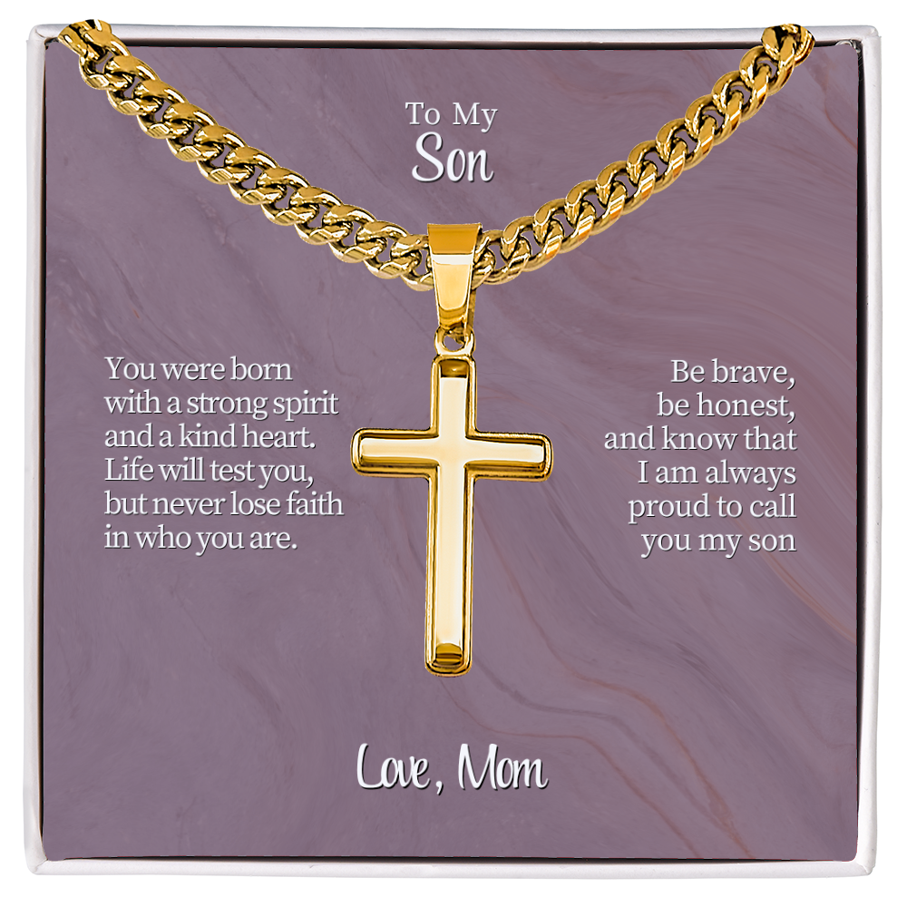 To My Son From Mom | "Courage & Conviction" | The Valor Cross Chain