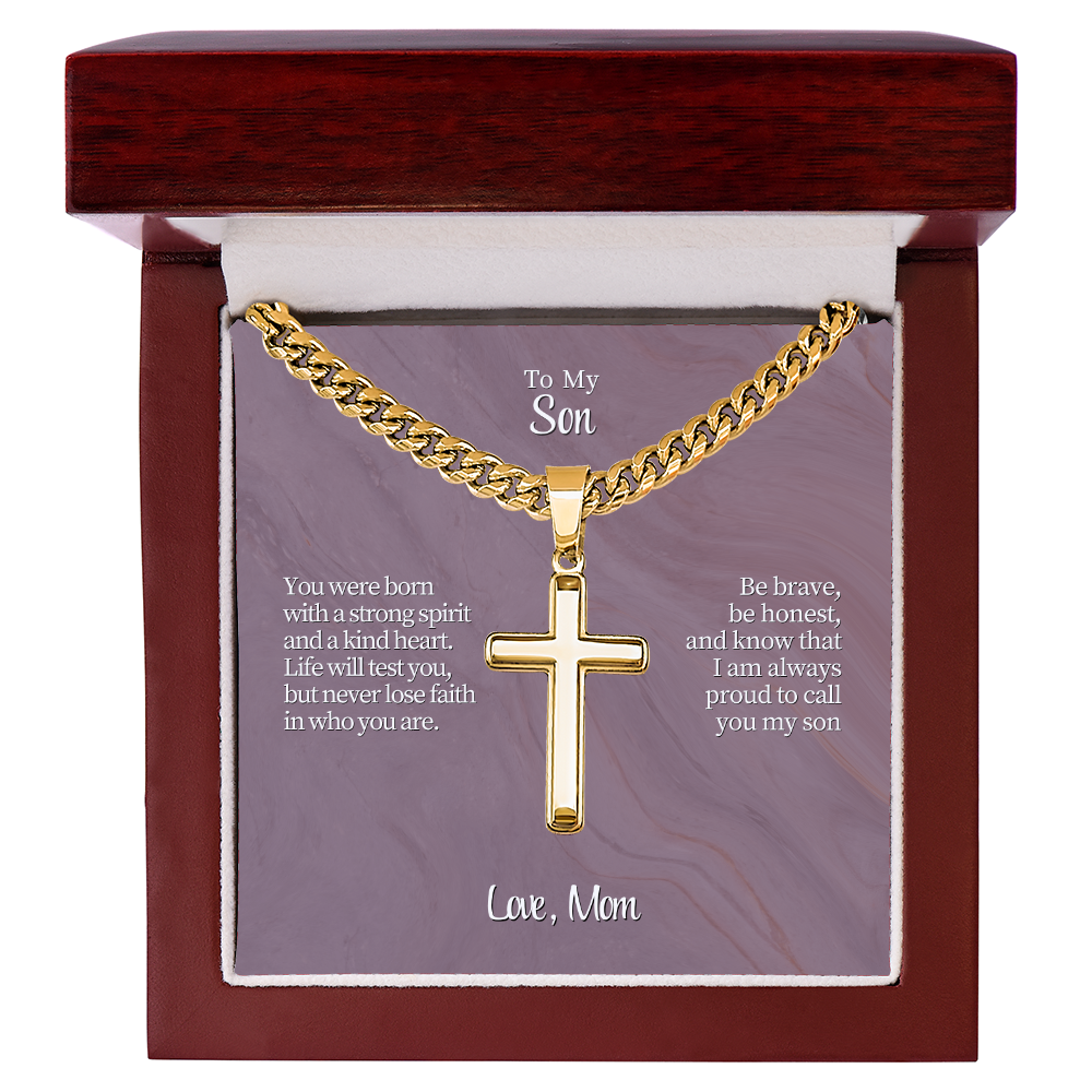 To My Son From Mom | "Courage & Conviction" | The Valor Cross Chain