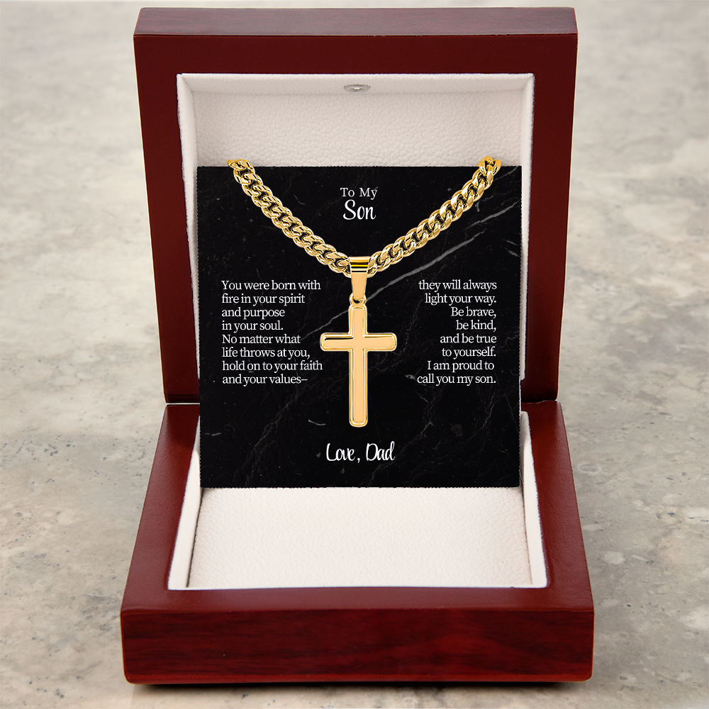To My Son from Dad | “Courage & Conviction” | The Valor Cross Chain